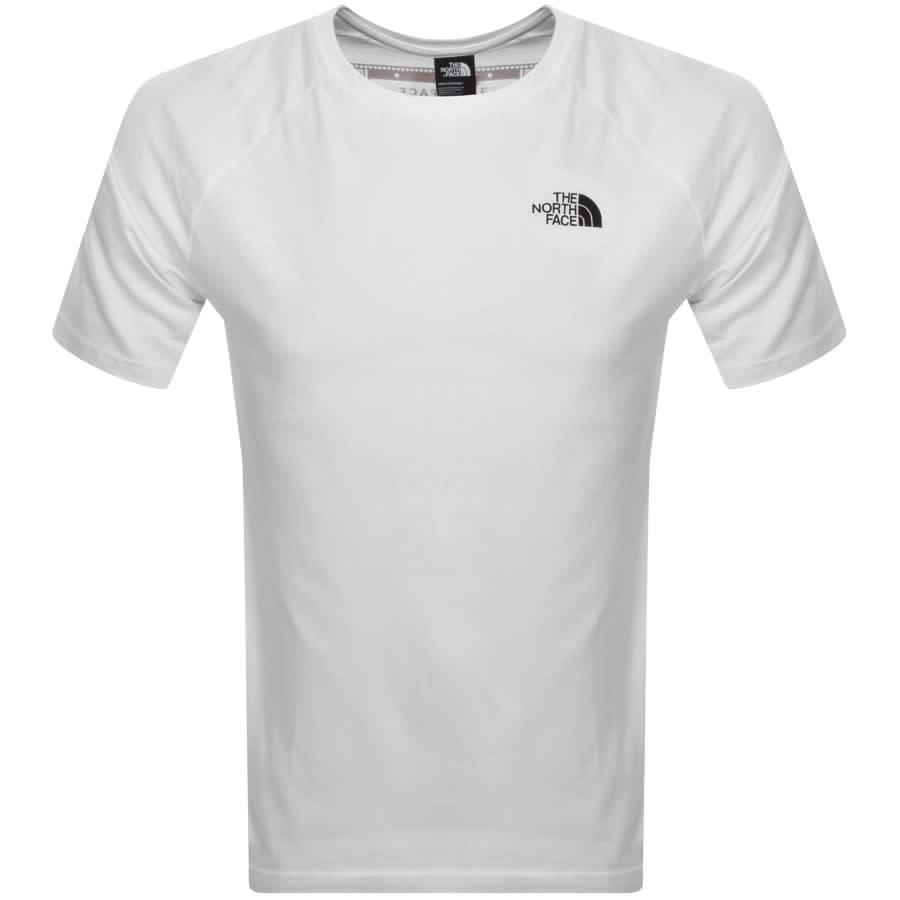 Mens white north face t shirt store